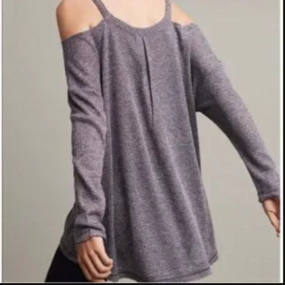 Anthropology Brand "Deletta" Cold Shoulder Knit Top- NWOT - Picture 3 of 11